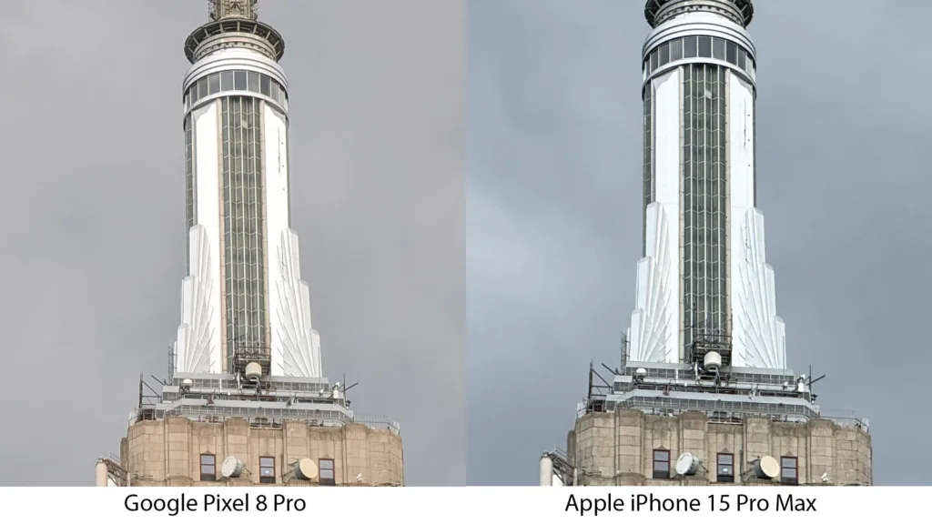 Google Pixel 8 Pro vs. Apple iPhone 15 Pro Max