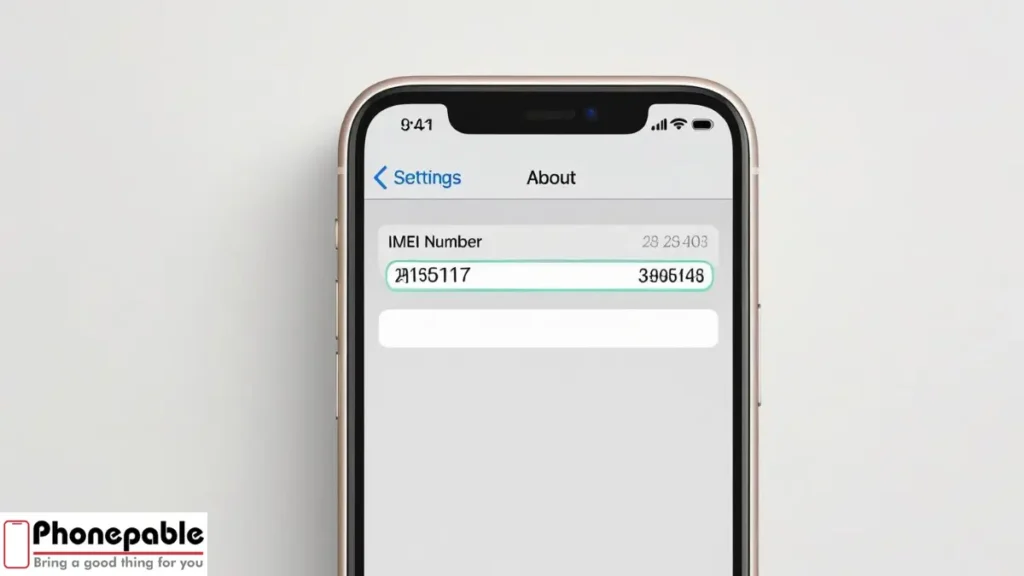 How to find IMEI on iPhone through settings