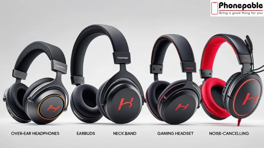 HyperGear headphone models compared visually